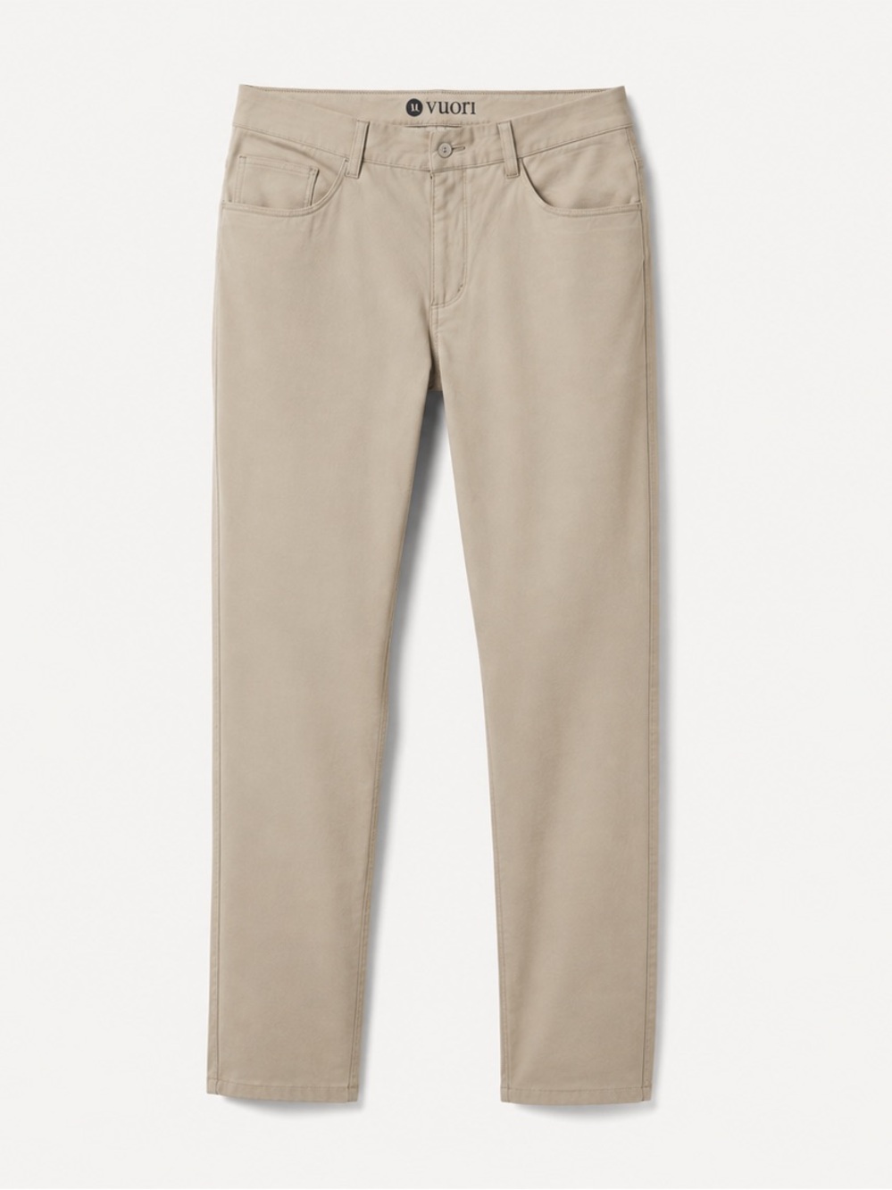 Vuori Meadow Pants Men’s 32 Khaki Performance Stretch Casual Pants EUC